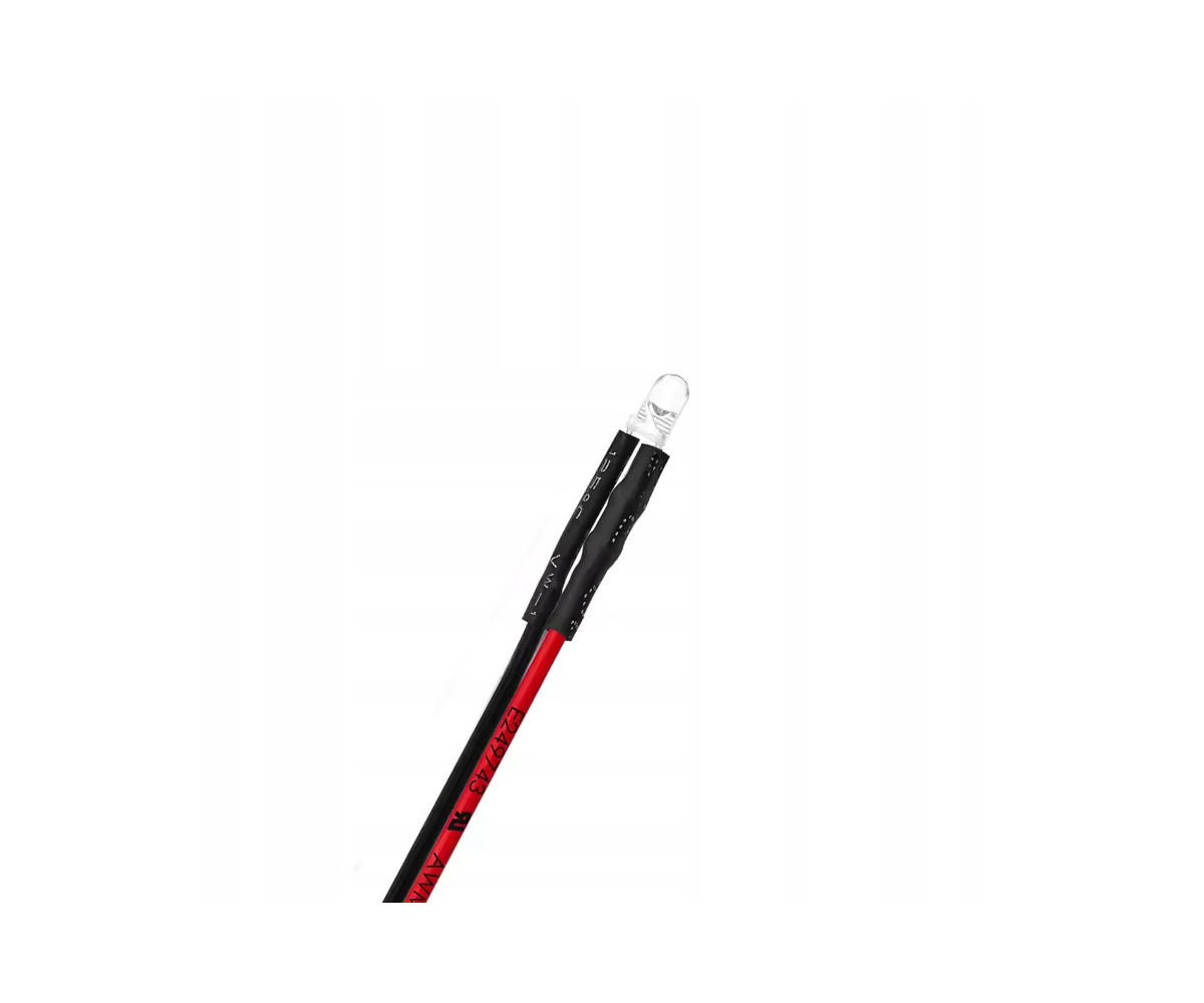 Dioda LED 3mm 12v - czerwona migająca