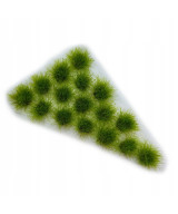 Kępki trawy, krzaczki, zestaw 16 sztuk, trawa, wysokość 9mm