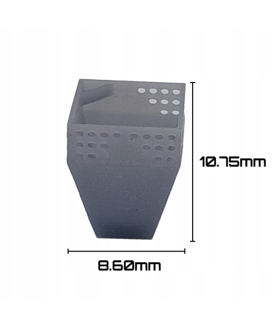 Kosz na śmieci, śmietnik PRL, skala 1:43, druk 3d - 4 sztuki