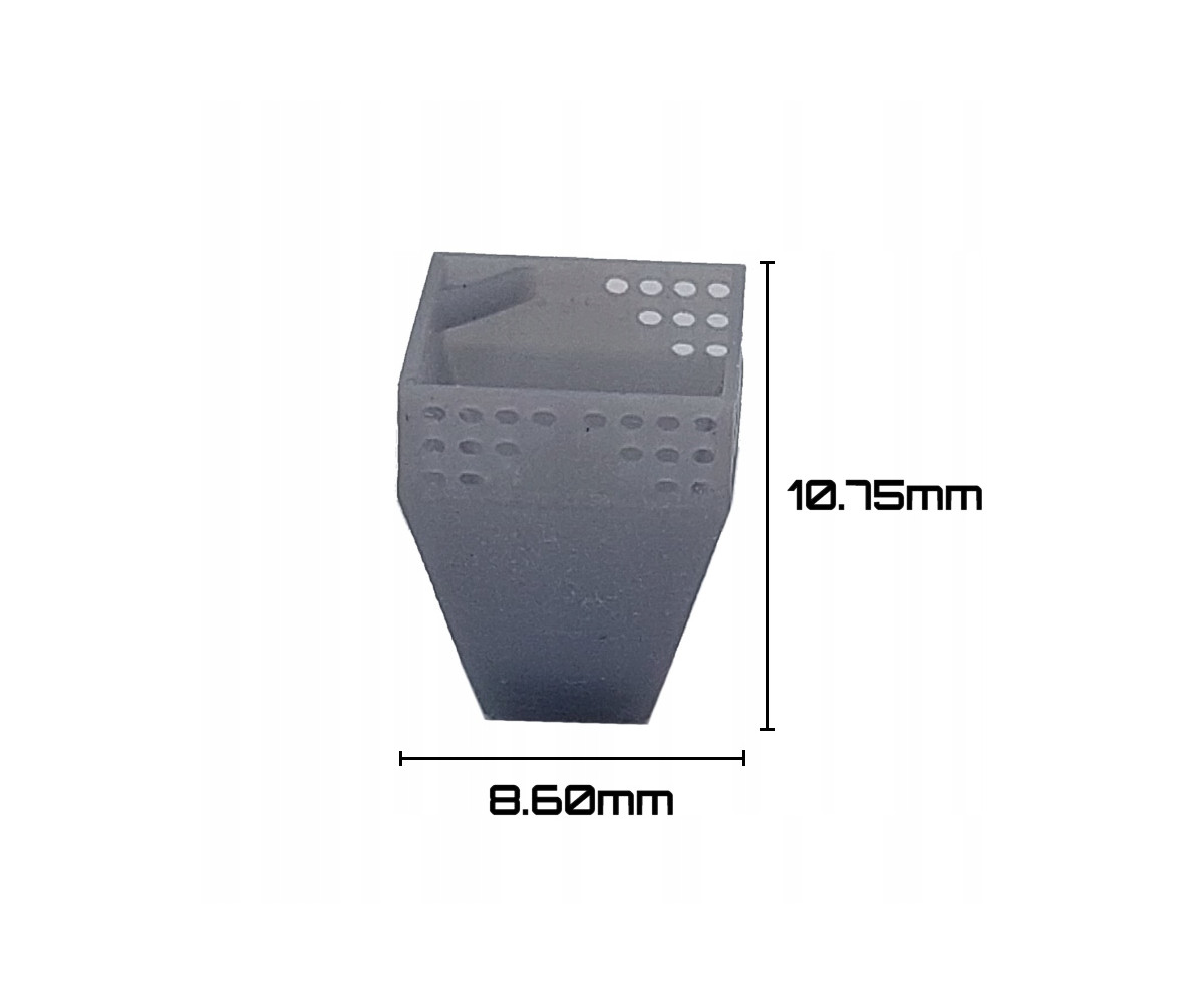 Kosz na śmieci, śmietnik PRL, skala 1:43, druk 3d - 4 sztuki