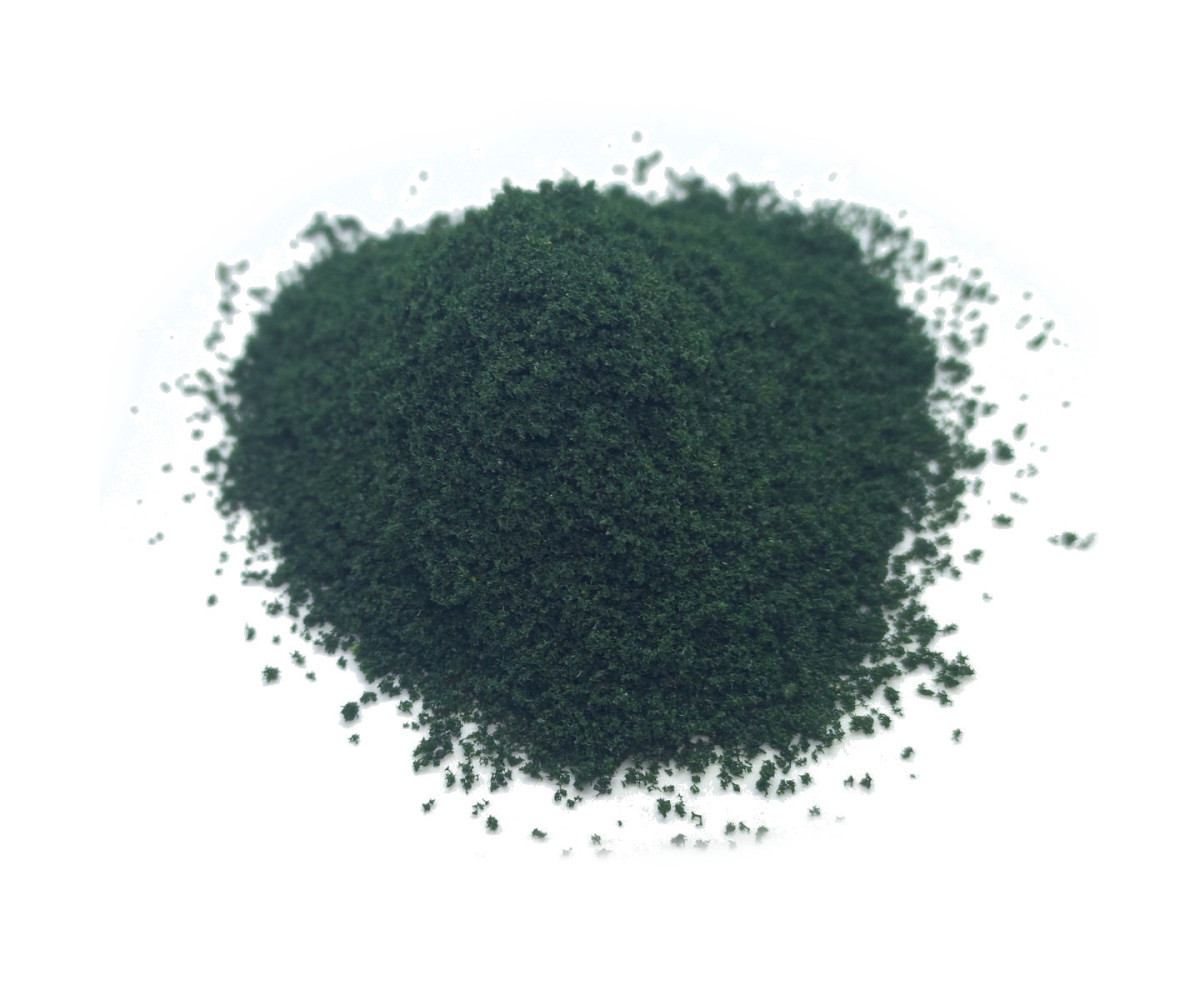 Posypka, mech, krzaczki - ciemna zieleń