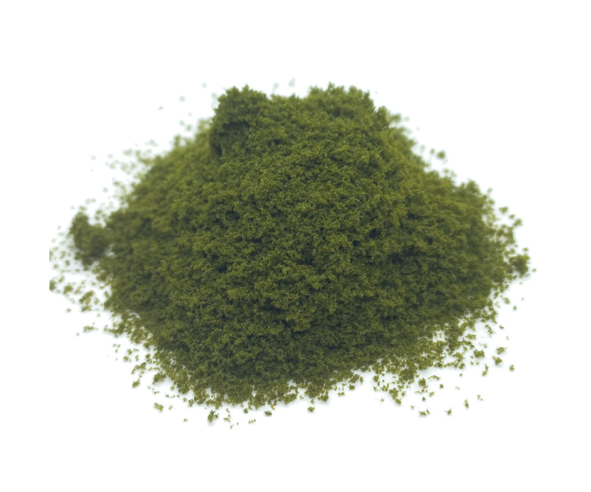 Posypka, mech, krzaczki - oliwkowa zieleń