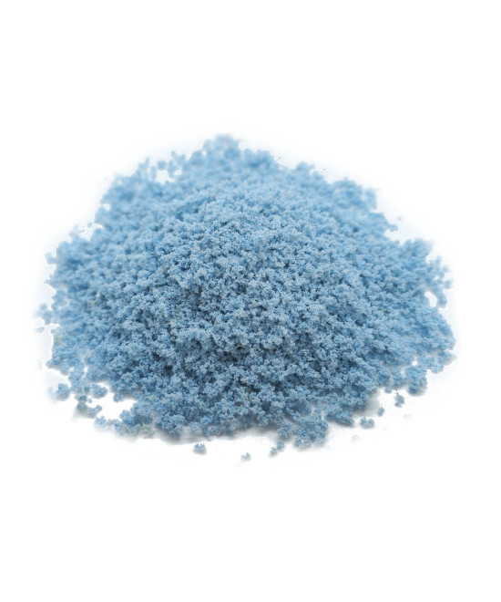 Posypka, kwiatki, krzaczki - niebieski jasny