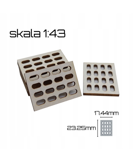 Płyty betonowe JUMBO, skala 1:43, 20 sztuk