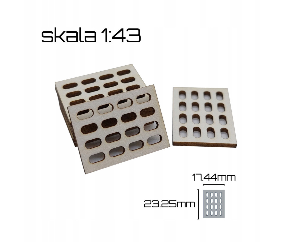 Płyty betonowe JUMBO, skala 1:43, 20 sztuk