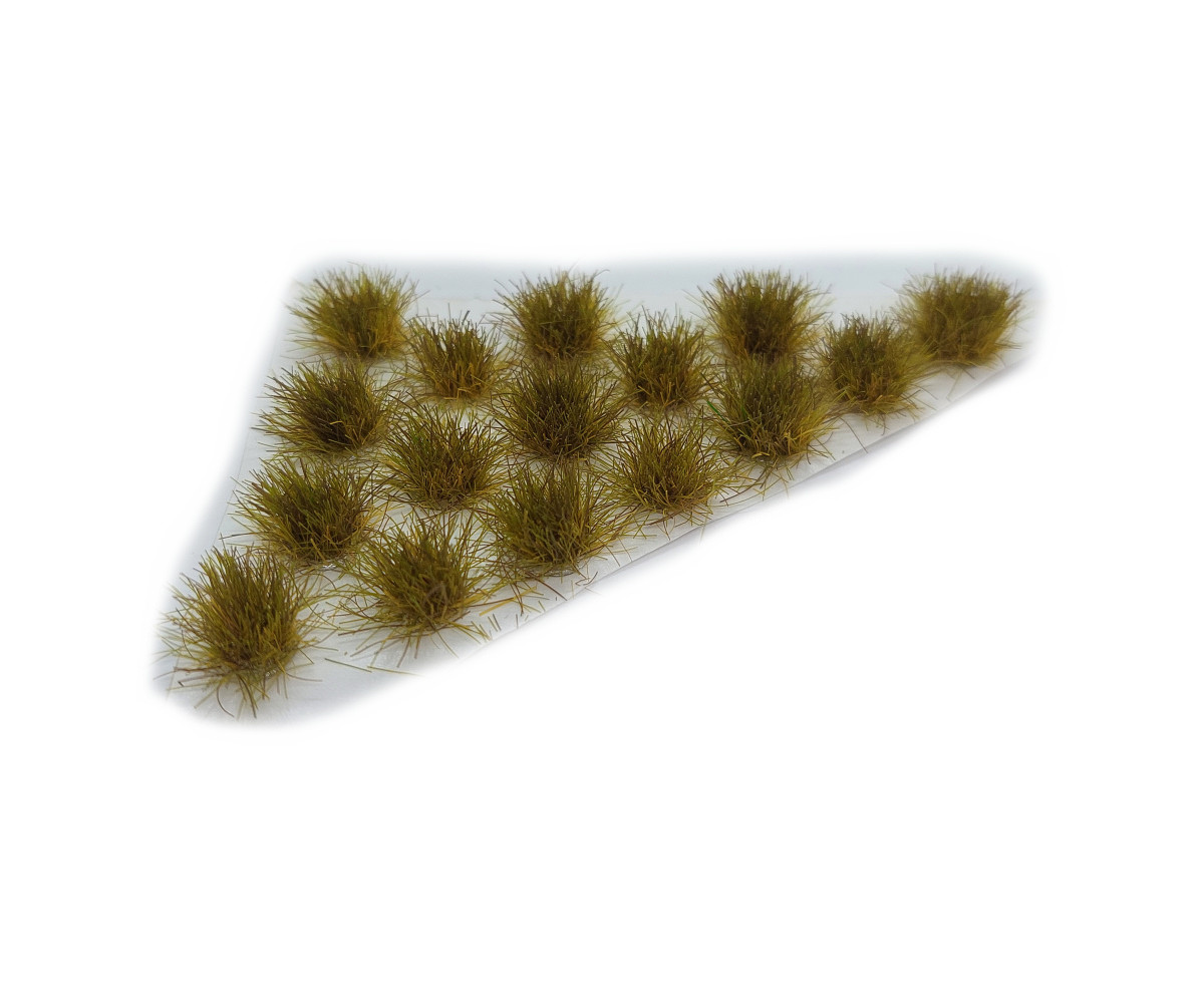 Kępki trawy, krzaczki, zestaw 16 sztuk, trawa, wys. 9mm jesienna zieleń