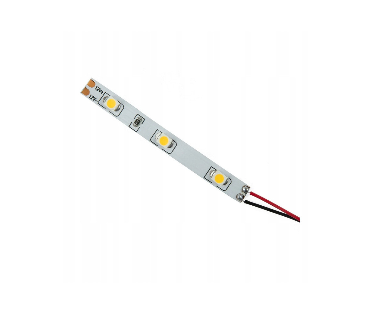 Pasek LED 12v biały zimny, 3 diody, 5mm, oświetlenie budynków, peronów