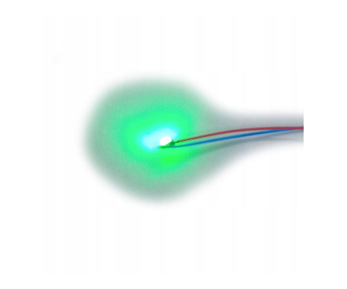 Dioda LED 0805 3v zielona + rezystor