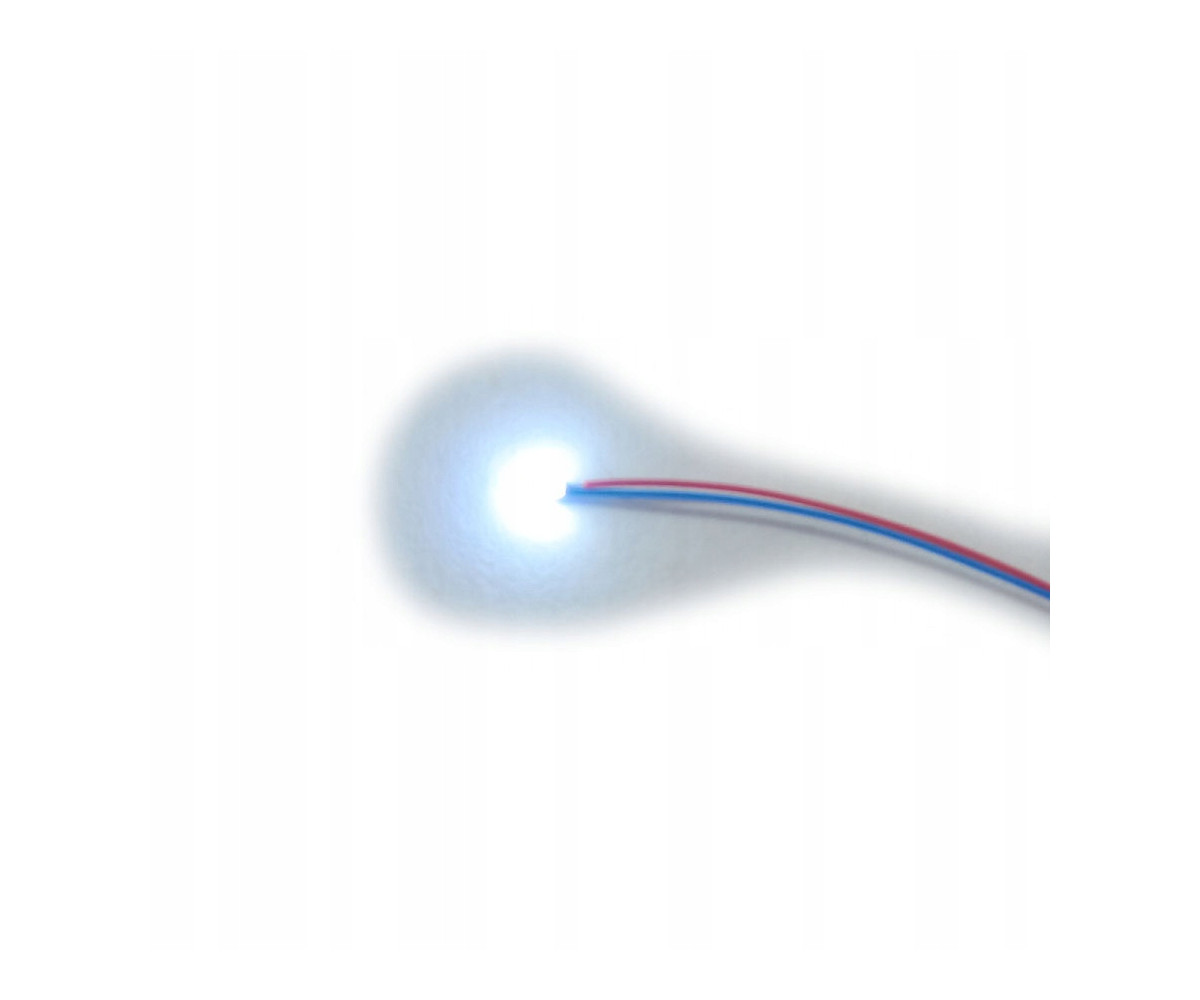 Dioda LED 0805 biała zimna 3v + rezystor