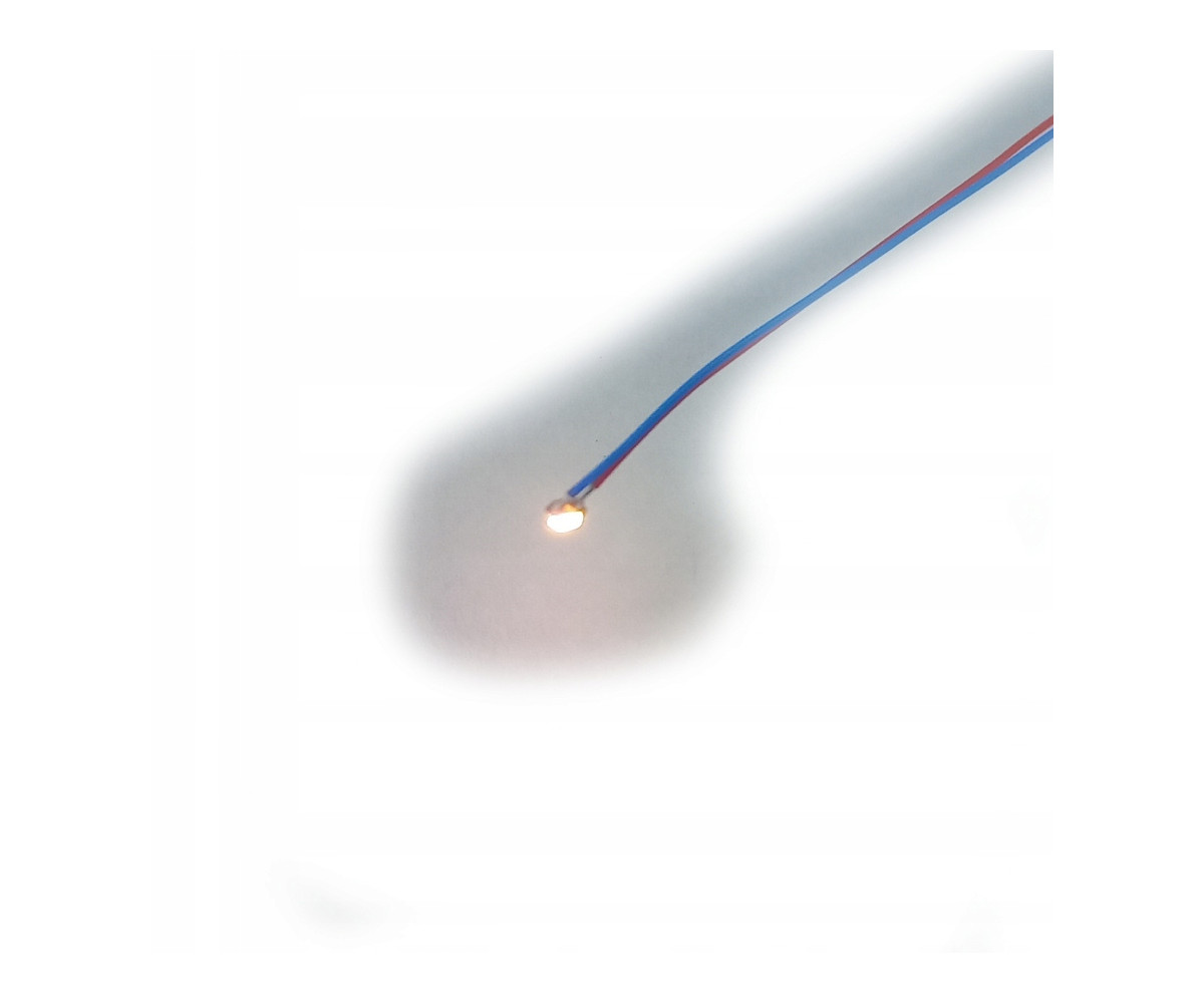 Dioda LED 0805 biała ciepła 3v + rezystor