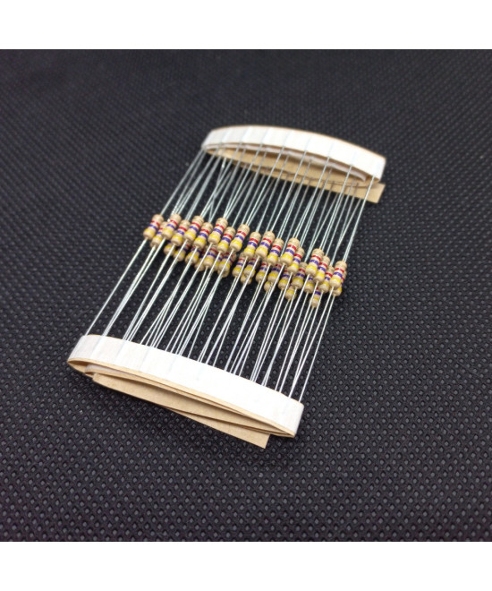 Rezystor węglowy 0,25W 1/4 4,7K Ohm, 30 sztuk