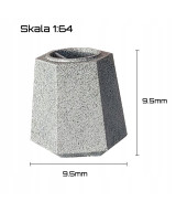 Kosz na śmieci 6-kątny - skala 1:64 - 5 sztuk