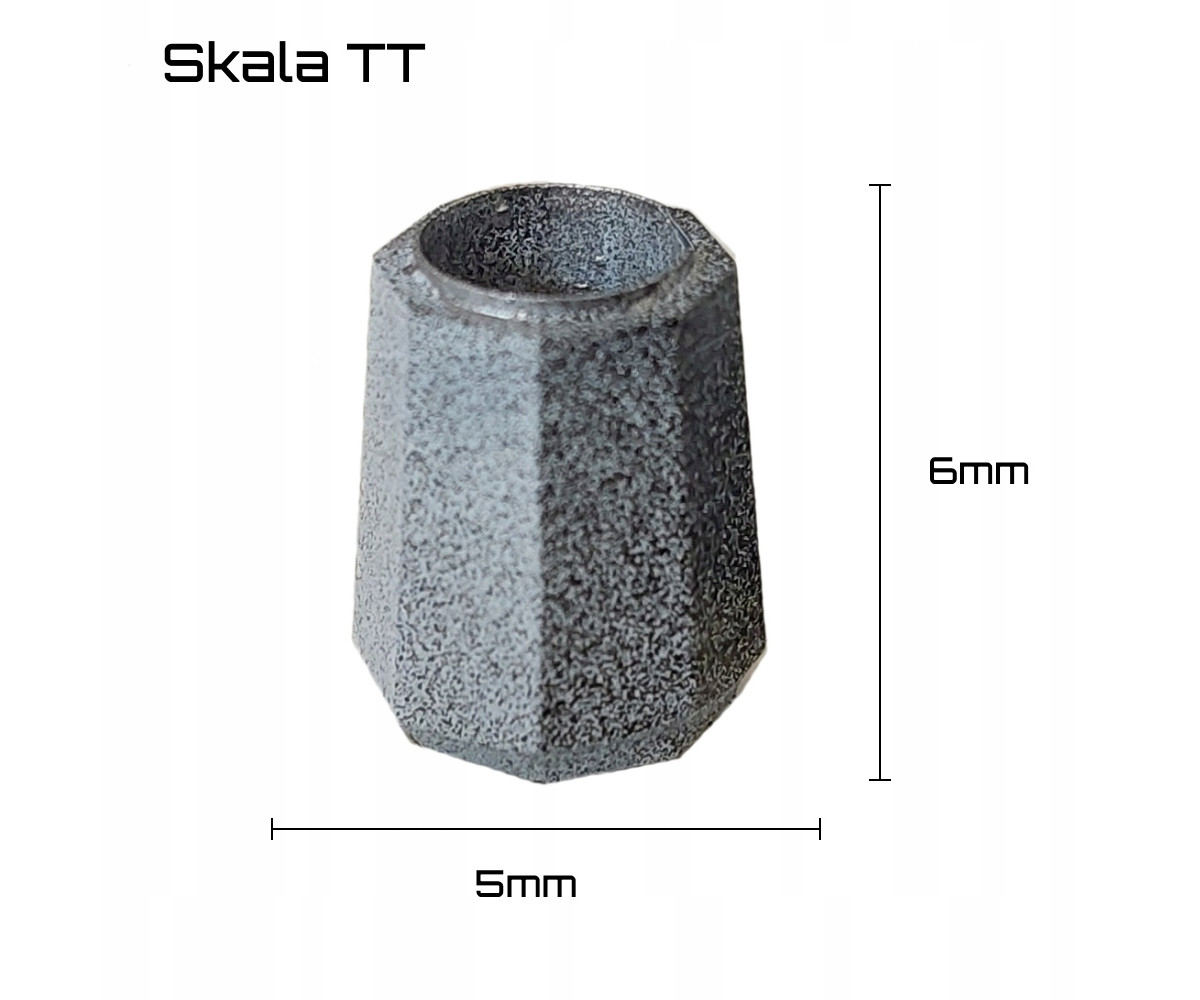 Kosz na śmieci 8-kątny - skala TT 1:120 - 5 sztuk