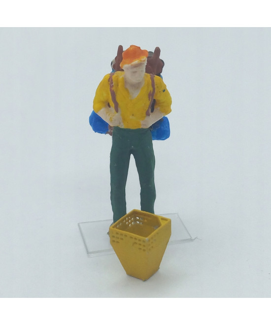 Kosz na śmieci, śmietnik PRL, skala 1:64, druk 3d - komplet 5 sztuk