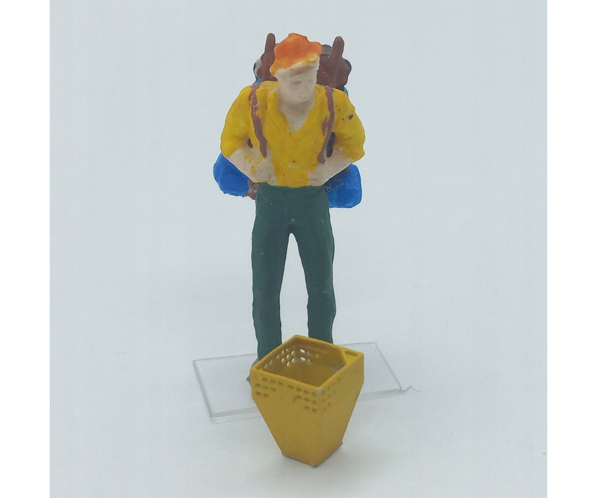 Kosz na śmieci, śmietnik PRL, skala 1:64, druk 3d - komplet 5 sztuk