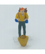 Kosz na śmieci, śmietnik PRL, skala 1:64, druk 3d - komplet 5 sztuk