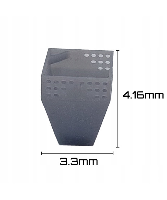 Kosz na śmieci, śmietnik PRL, skala TT 1:120, druk 3d - komplet 5 sztuk