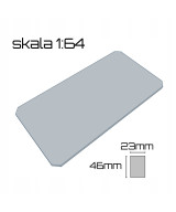 Płyty betonowe skala 1:64 46mm x 23mm, 20 sztuk, typ 2