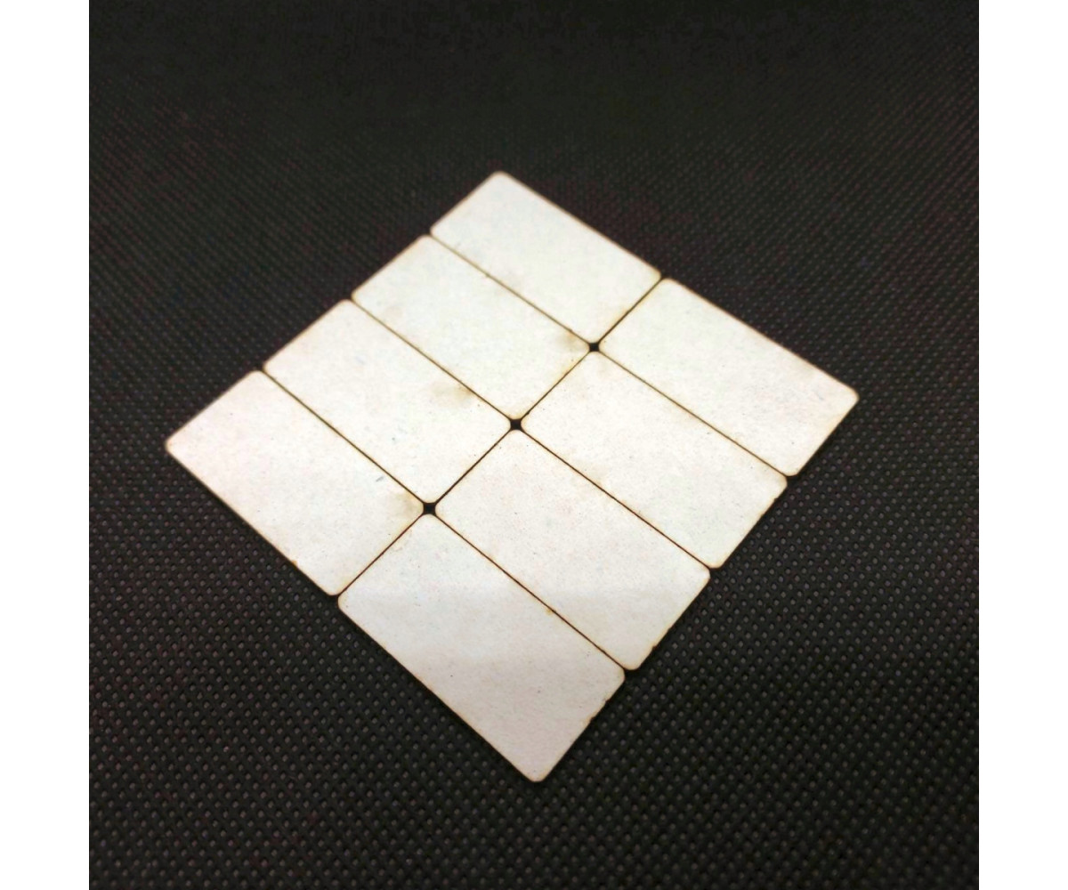 Płyty betonowe skala 1:72 42mm x 21mm, 24 sztuki, typ 2