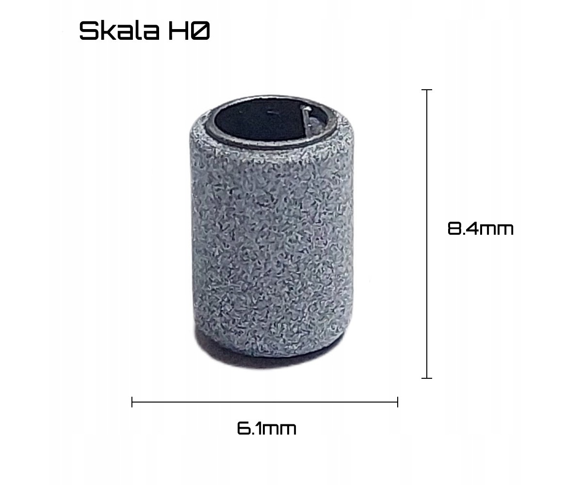 Kosz na śmieci okrągły - śmietnik skala H0 1:87 - 5 sztuk