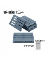 Palety skala 1:64, paleta druk 3d - 10 sztuk