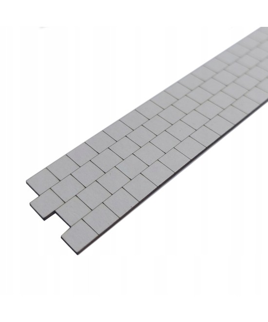 Chodnik H0 imitacja płyt 50cm bez krawężnika, 195mm x 24mm