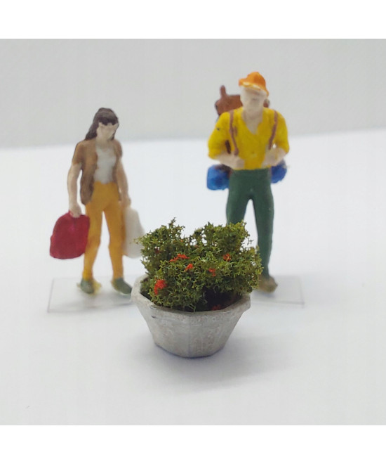 Donica peronowa, kwietnik, skala H0, druk 3d - komplet 5 sztuk małe