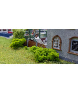 Krzaki, krzewy, gąbka, krzaczki na makietę seledynowa zieleń 10 gram