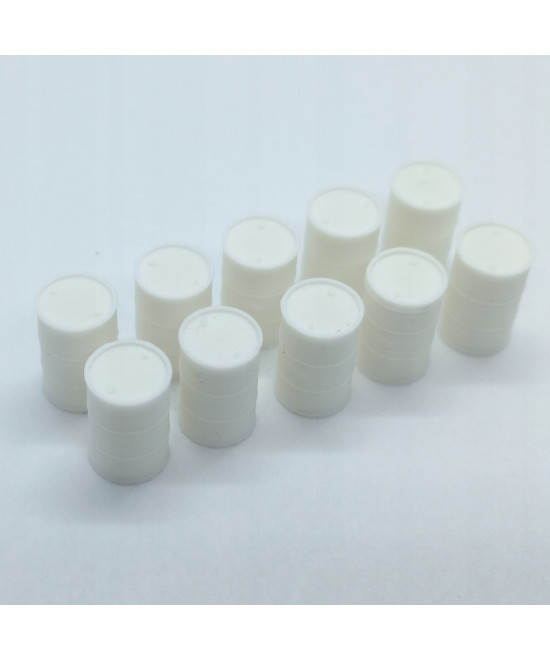 Beczki H0, beczka na olej, komplet 10 sztuk