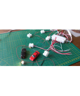 Zasilacz 12v + 12 portów do zasilania np. oświetlenia, odłączane przewody