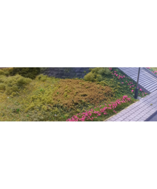 Posypka, mech, krzaczki - khaki