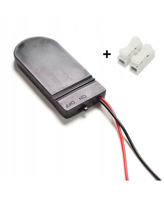 Zasilanie bateryjne podwójne do oświetlenia 2x CR2032 z włącznikiem