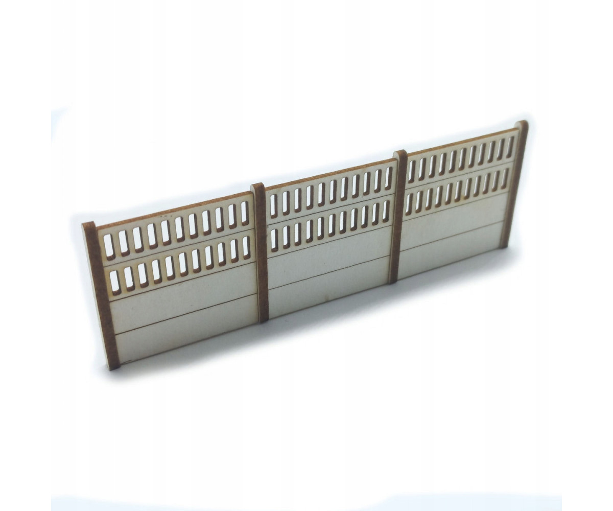 Płot betonowy H0 skala 1:87 typ 3