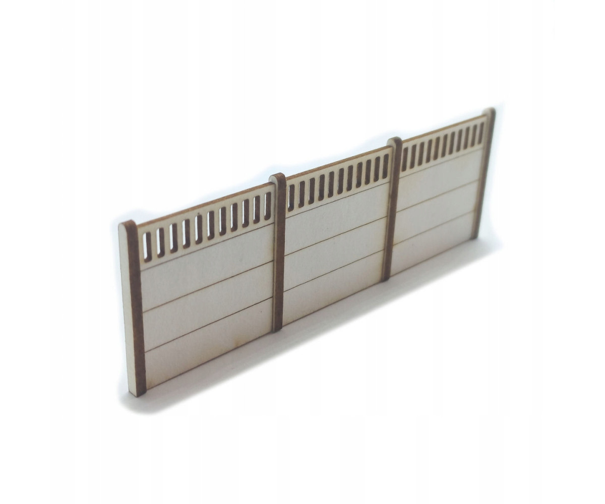 Płot betonowy H0 skala 1:87 typ 2