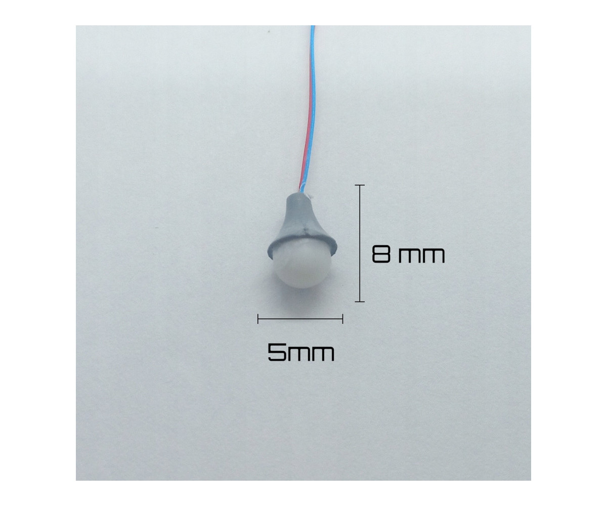 Lampa wisząca biała ciepła okrągła 3v + rezystor (klosz szary)