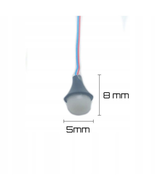 Lampa wisząca biała ciepła okrągła 3v + rezystor (klosz czarny)