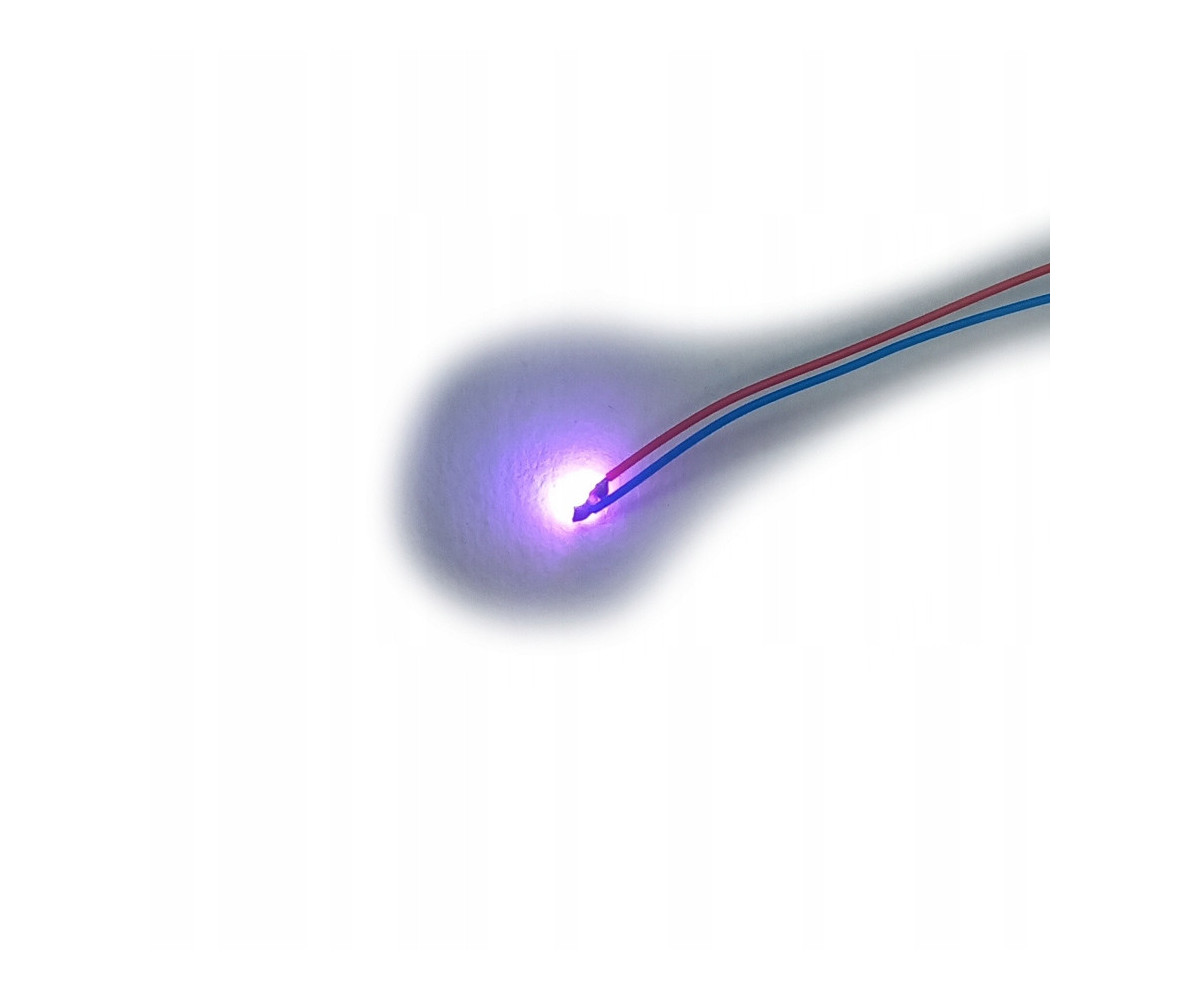 Dioda LED 0402 3v fioletowa + rezystor