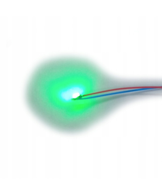 Dioda LED 0402 3v zielona + rezystor