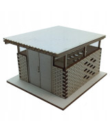 Wiata śmietnikowa skala H0, śmietnik