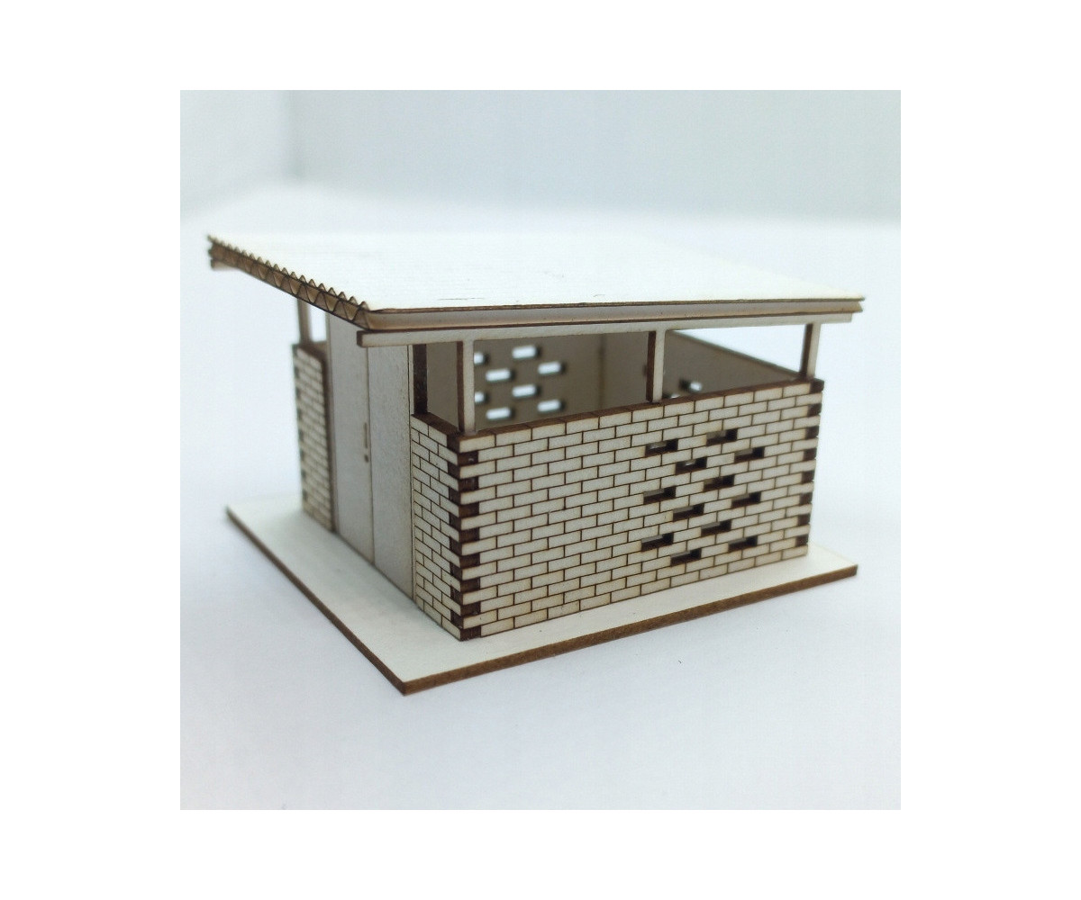 Wiata śmietnikowa skala H0, śmietnik