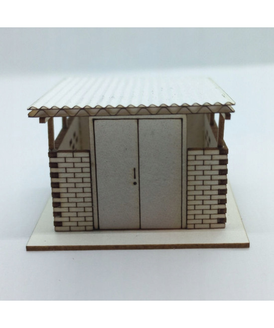 Wiata śmietnikowa skala H0, śmietnik