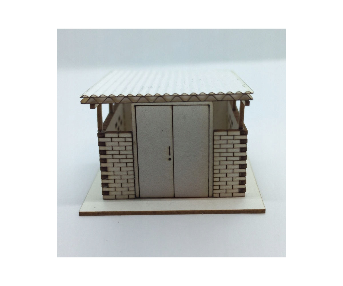 Wiata śmietnikowa skala H0, śmietnik