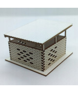 Wiata śmietnikowa skala H0, śmietnik