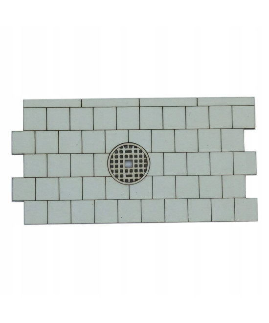 Chodnik + studzienka kanalizacyjna skala 1:64