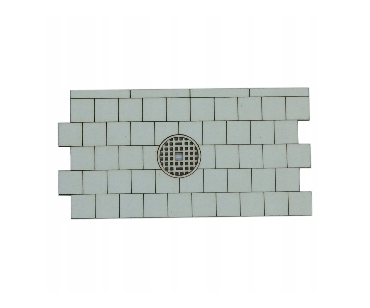 Chodnik + studzienka kanalizacyjna skala 1:64