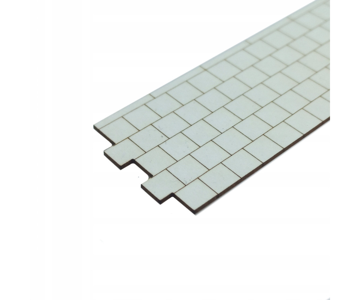 Chodnik na makietę z krawężnikiem długośc 19,5cm skala 1:64