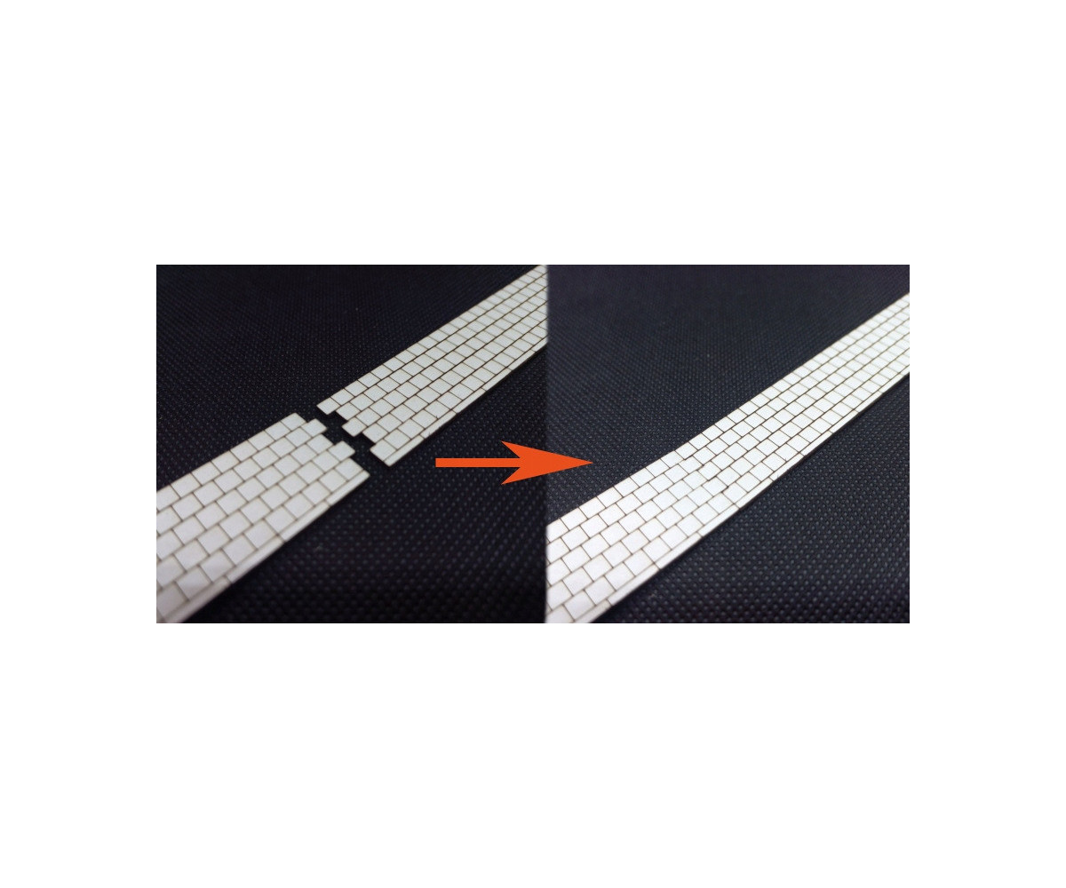 Chodnik na makietę z krawężnikiem długośc 19,5cm skala 1:64