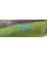 Posypka, kwiatki, krzaczki - turkusowy ciemny