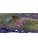 Posypka, kwiatki, krzaczki - różowy