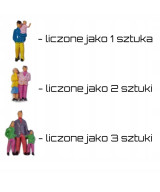 Ludziki postacie figurki H0 PREMIUM - 100 sztuk